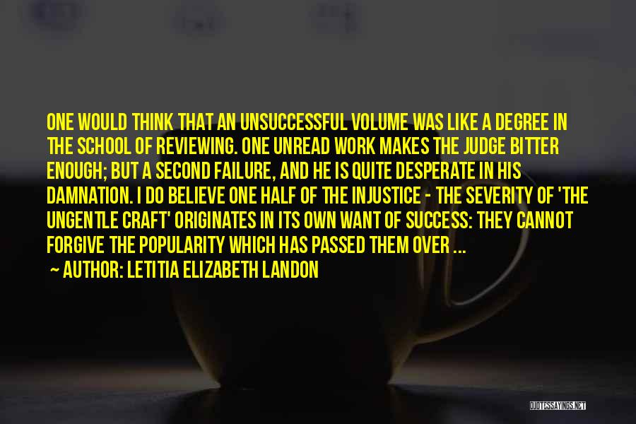 School And Success Quotes By Letitia Elizabeth Landon