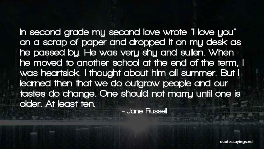 School And Summer Quotes By Jane Russell