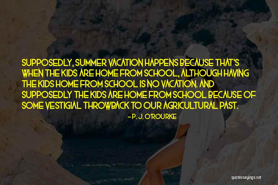 School And Summer Quotes By P. J. O'Rourke