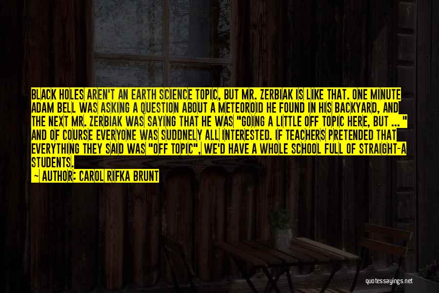 School And Teachers Quotes By Carol Rifka Brunt