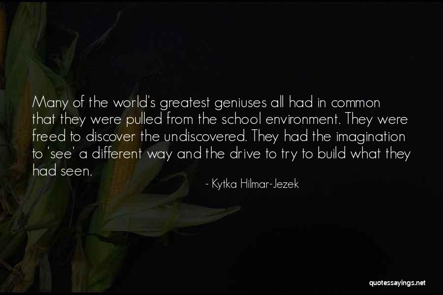 School As A Learning Environment Quotes By Kytka Hilmar-Jezek School As A Learning Environment Quotes By Kytka Hilmar-Jezek