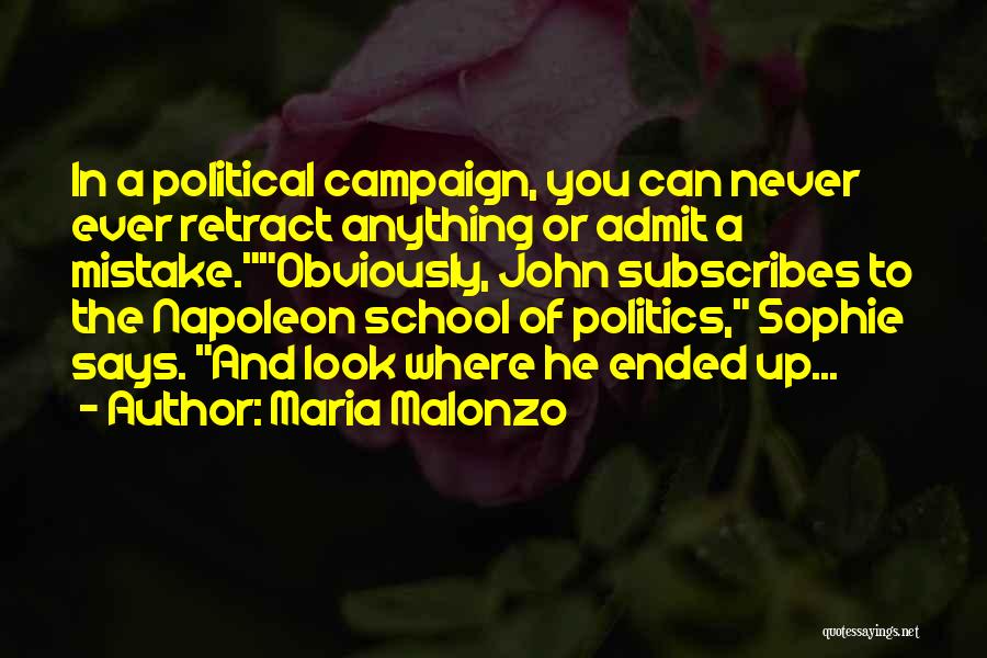 School Campaign Quotes By Maria Malonzo