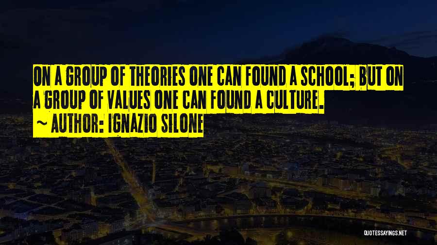 School Culture Quotes By Ignazio Silone