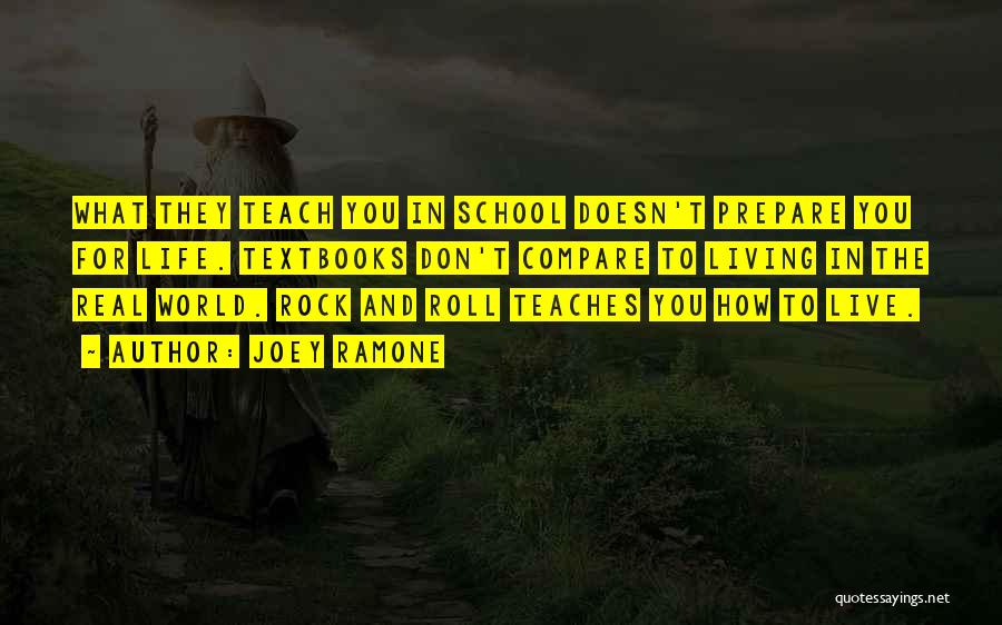 School Doesn't Teach You Quotes By Joey Ramone