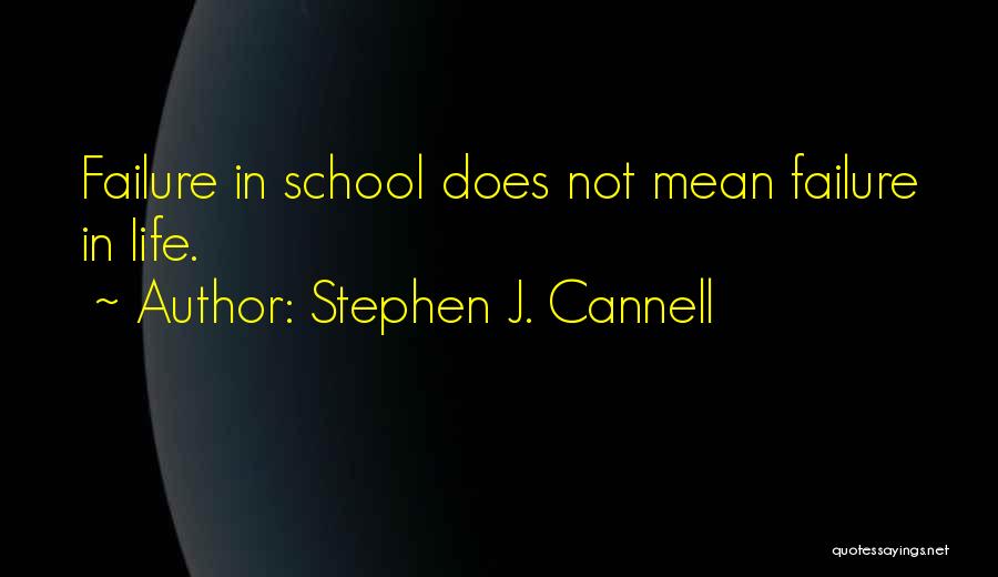 School Failure Quotes By Stephen J. Cannell