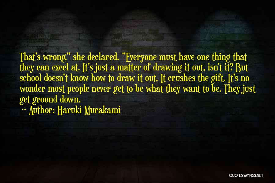 School Ground Quotes By Haruki Murakami