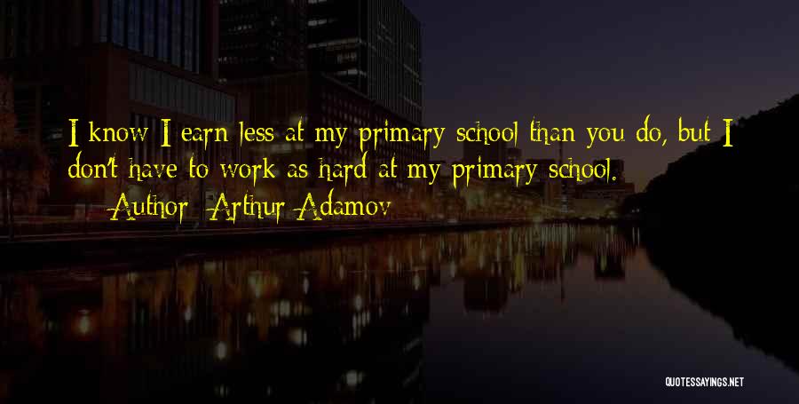 School Hard Work Quotes By Arthur Adamov