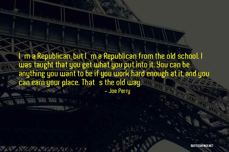 School Hard Work Quotes By Joe Perry