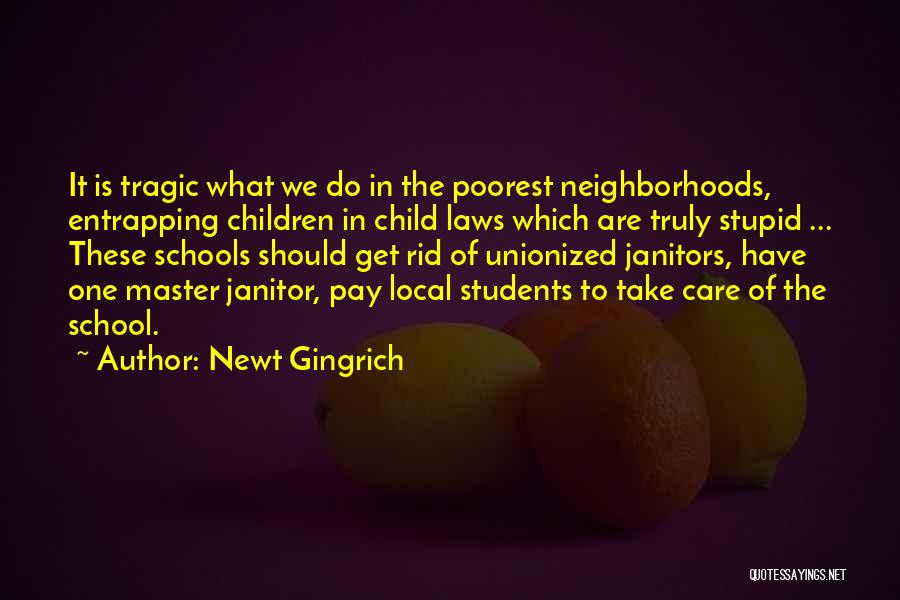 School Janitor Quotes By Newt Gingrich