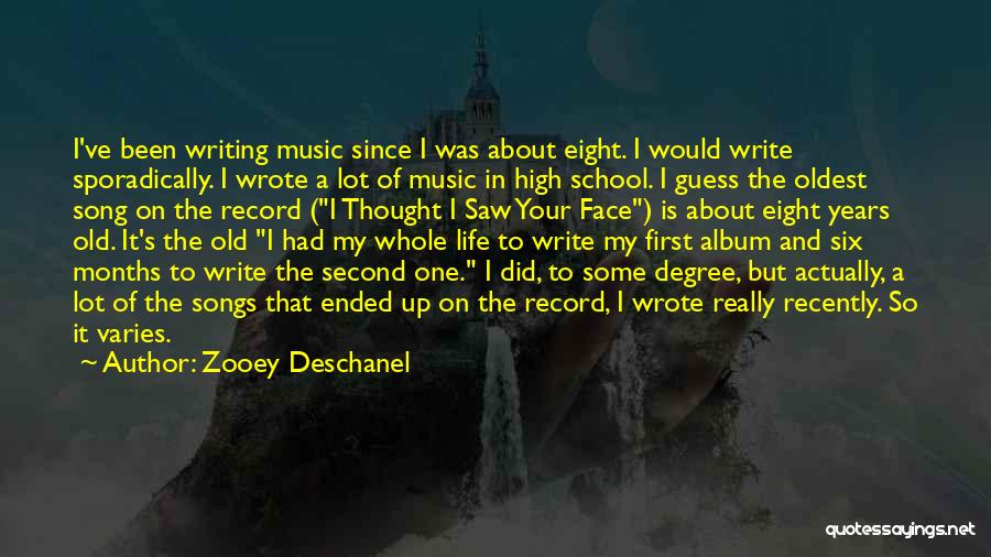 School Life Ended Quotes By Zooey Deschanel