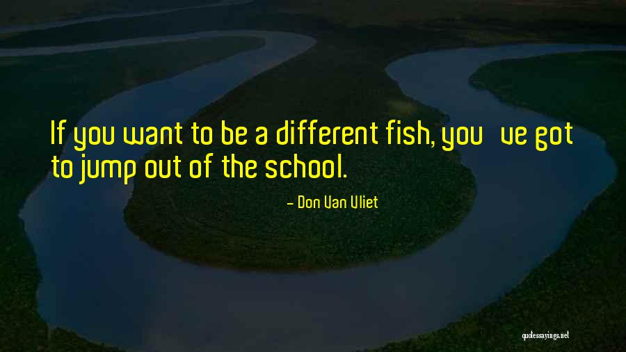 School Of Fish Quotes By Don Van Vliet