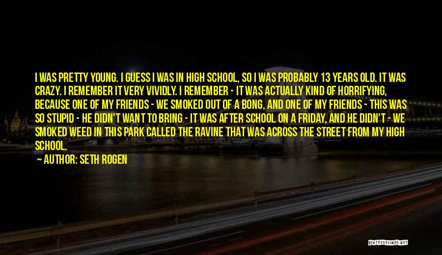 School Old Friends Quotes By Seth Rogen