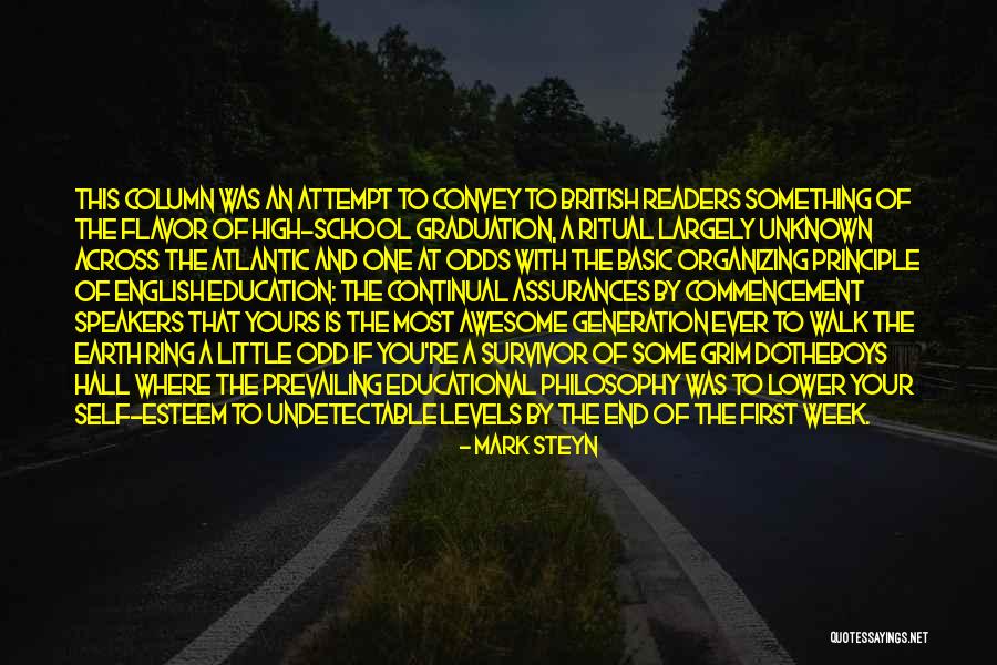 School Philosophy Quotes By Mark Steyn School Philosophy Quotes By Mark Steyn