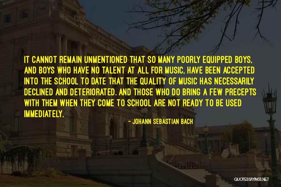 School Ready Quotes By Johann Sebastian Bach