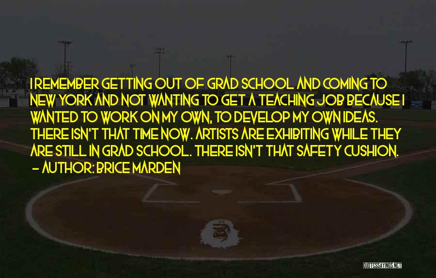 School Safety Quotes By Brice Marden