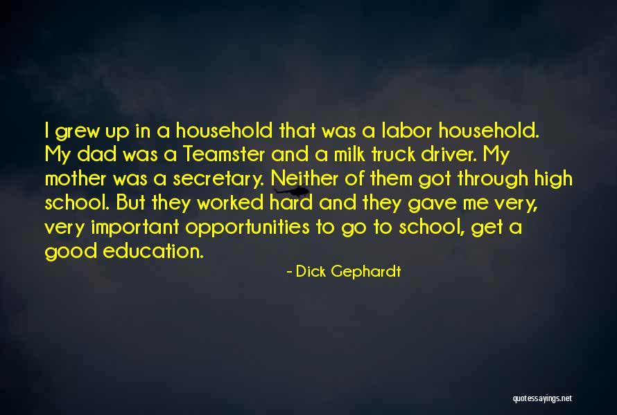 School Secretary Quotes By Dick Gephardt