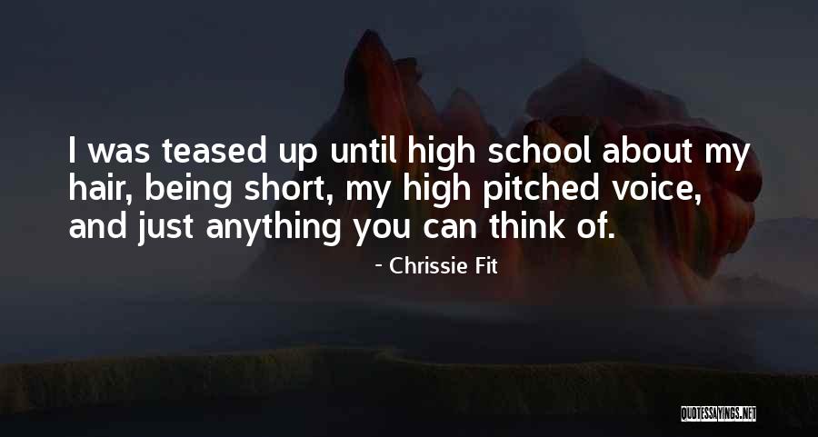 School Short Quotes By Chrissie Fit