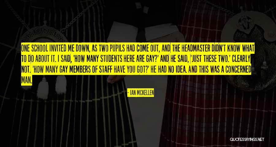 School Staff Quotes By Ian McKellen