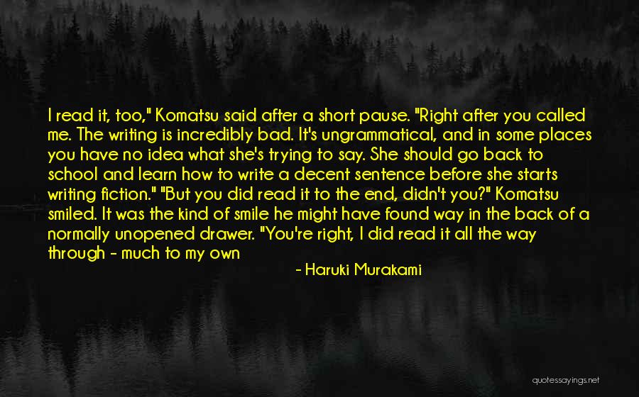 School Starts Quotes By Haruki Murakami School Starts Quotes By Haruki Murakami