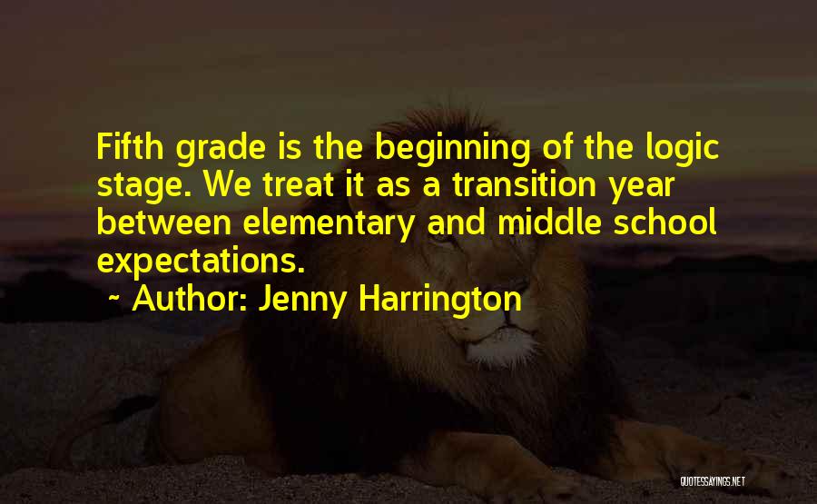 School Transition Quotes By Jenny Harrington