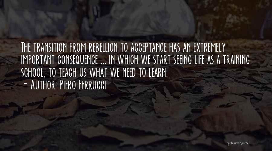 School Transition Quotes By Piero Ferrucci