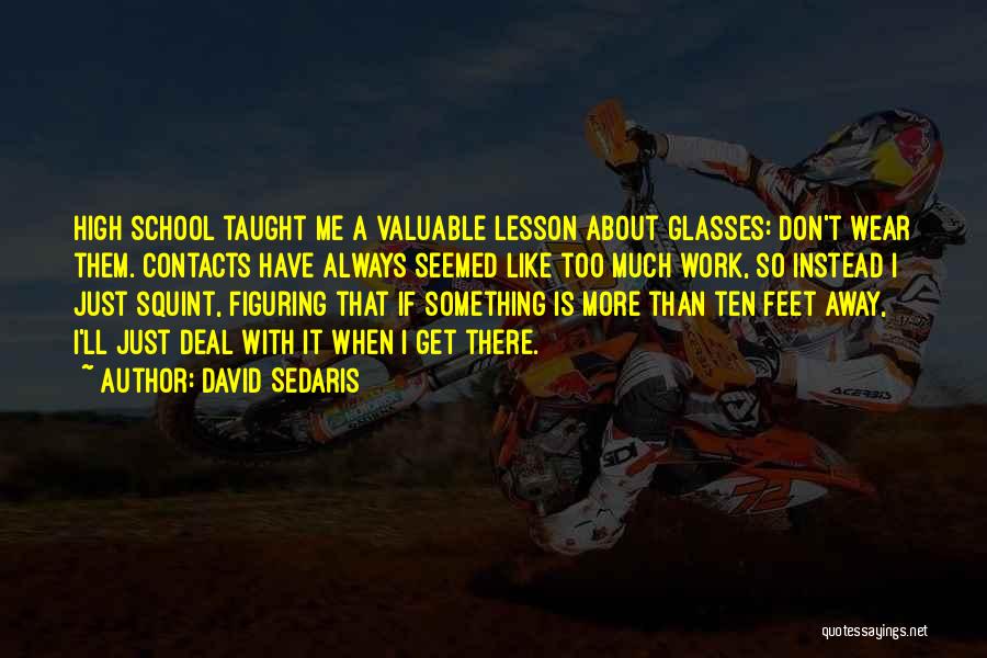 School Work Quotes By David Sedaris