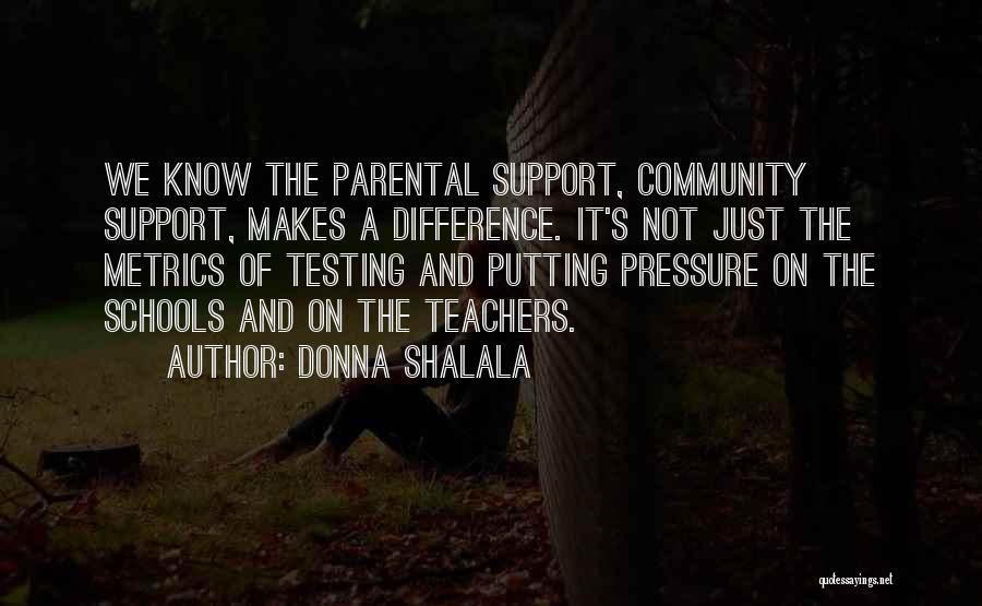 Schools And Community Quotes By Donna Shalala