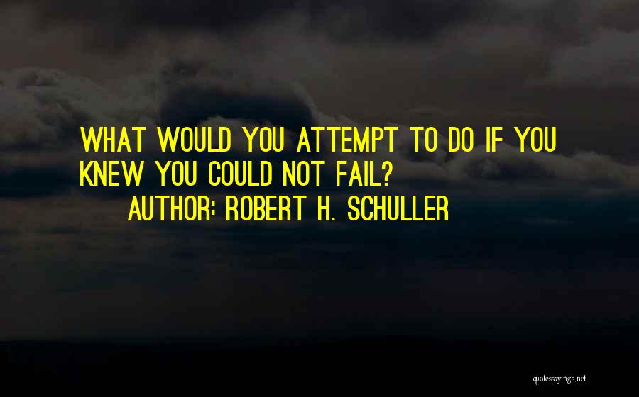 Schuller Quotes By Robert H. Schuller