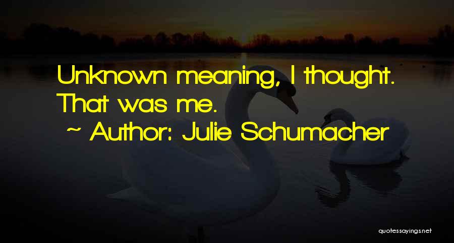 Schumacher Quotes By Julie Schumacher