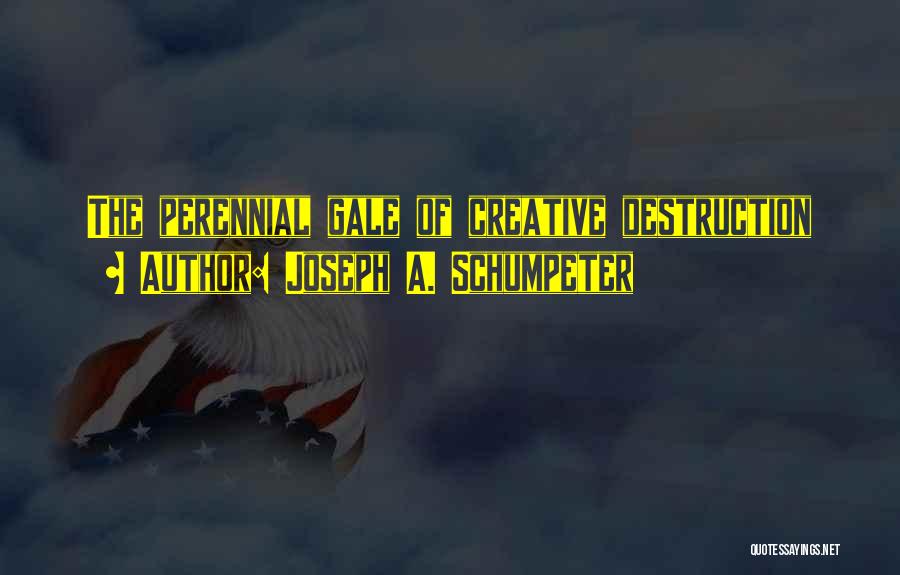 Schumpeter Creative Destruction Quotes By Joseph A. Schumpeter
