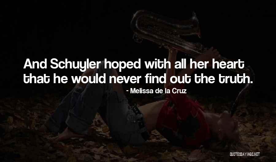 Schuyler Quotes By Melissa De La Cruz Schuyler Quotes By Melissa De La Cruz
