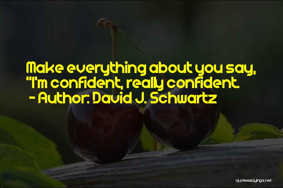 Schwartz Quotes By David J. Schwartz