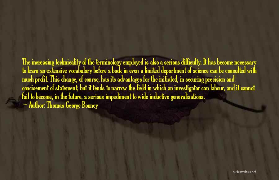 Science And Change Quotes By Thomas George Bonney