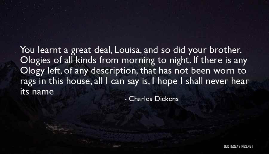 Science And Hope Quotes By Charles Dickens Science And Hope Quotes By Charles Dickens