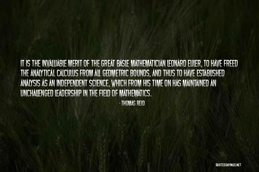 Science And Leadership Quotes By Thomas Reid Science And Leadership Quotes By Thomas Reid