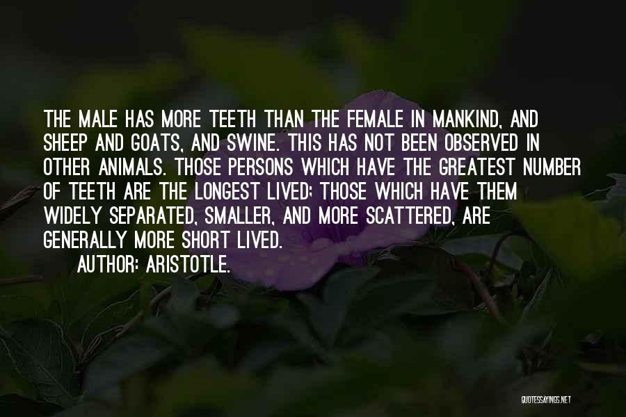 Science And Mankind Quotes By Aristotle.