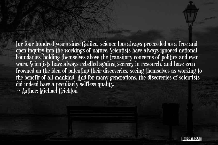 Science And Mankind Quotes By Michael Crichton