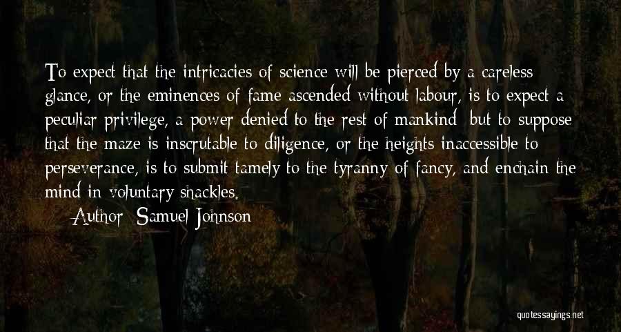 Science And Mankind Quotes By Samuel Johnson