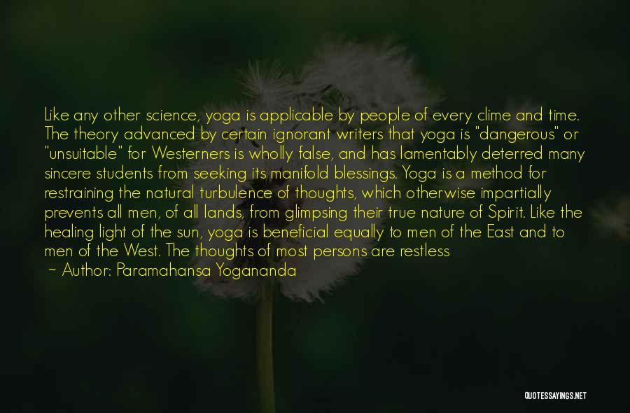 Science And Nature Quotes By Paramahansa Yogananda