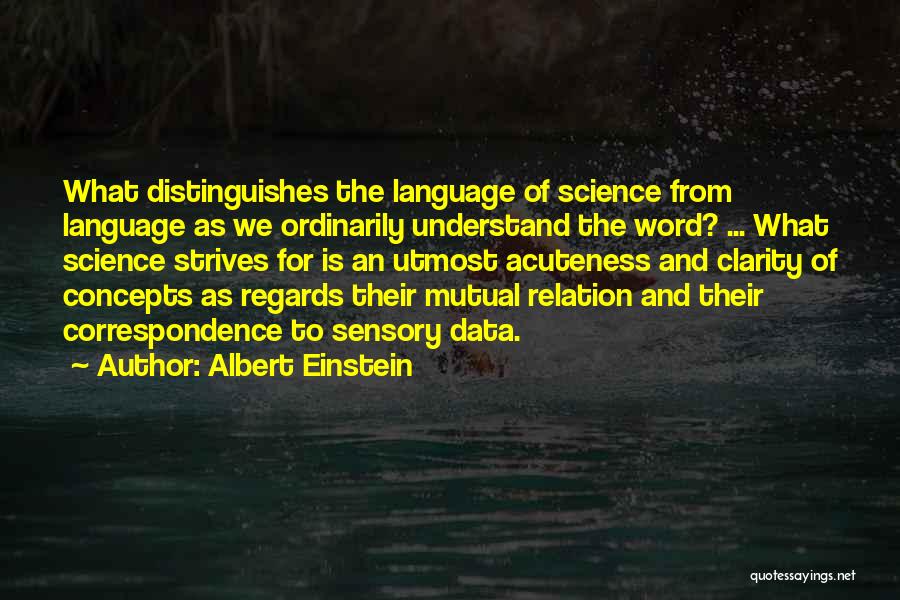Science Data Quotes By Albert Einstein