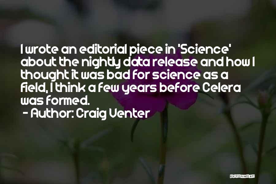 Science Data Quotes By Craig Venter