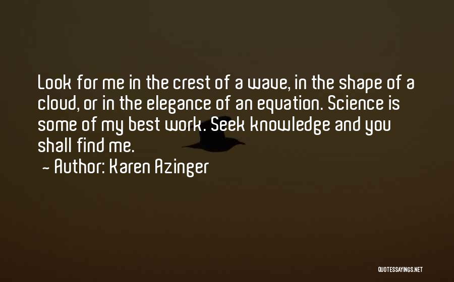 Science Equation Quotes By Karen Azinger