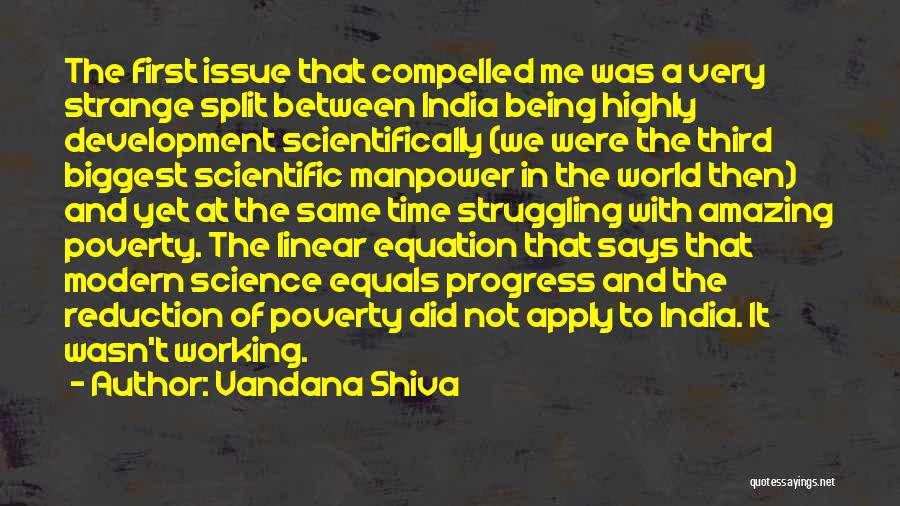 Science Equation Quotes By Vandana Shiva