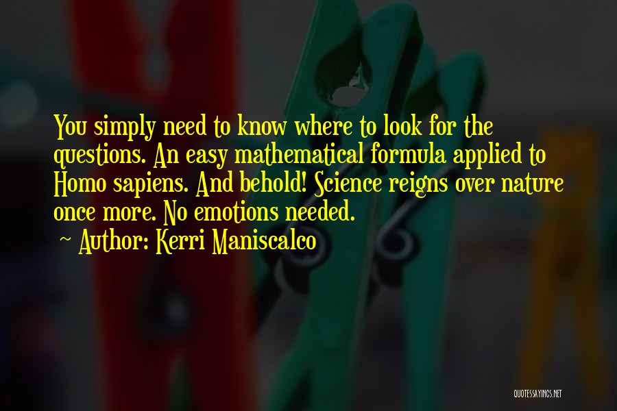 Science Formula Quotes By Kerri Maniscalco