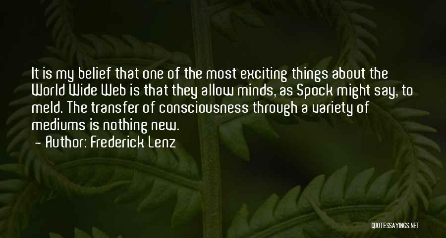 Science Mind Quotes By Frederick Lenz