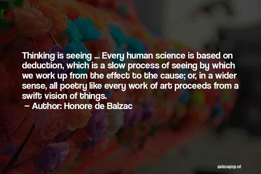 Science Of Deduction Quotes By Honore De Balzac