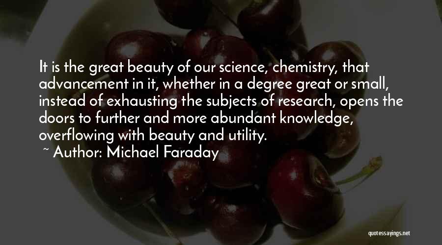 Science Subjects Quotes By Michael Faraday