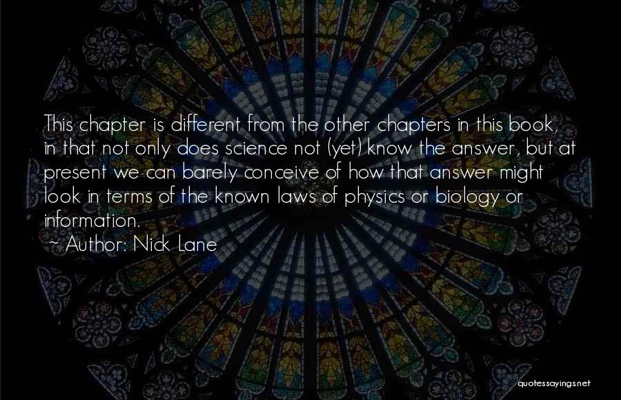 Science Terms Quotes By Nick Lane