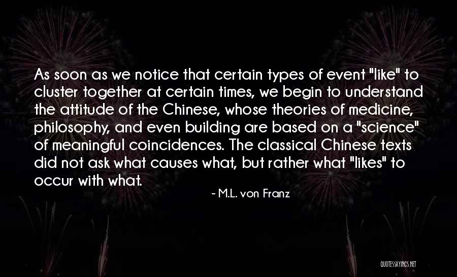 Science Theories Quotes By M.L. Von Franz Science Theories Quotes By M.L. Von Franz