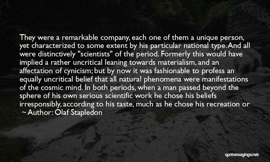 Science Versus Religion Quotes By Olaf Stapledon